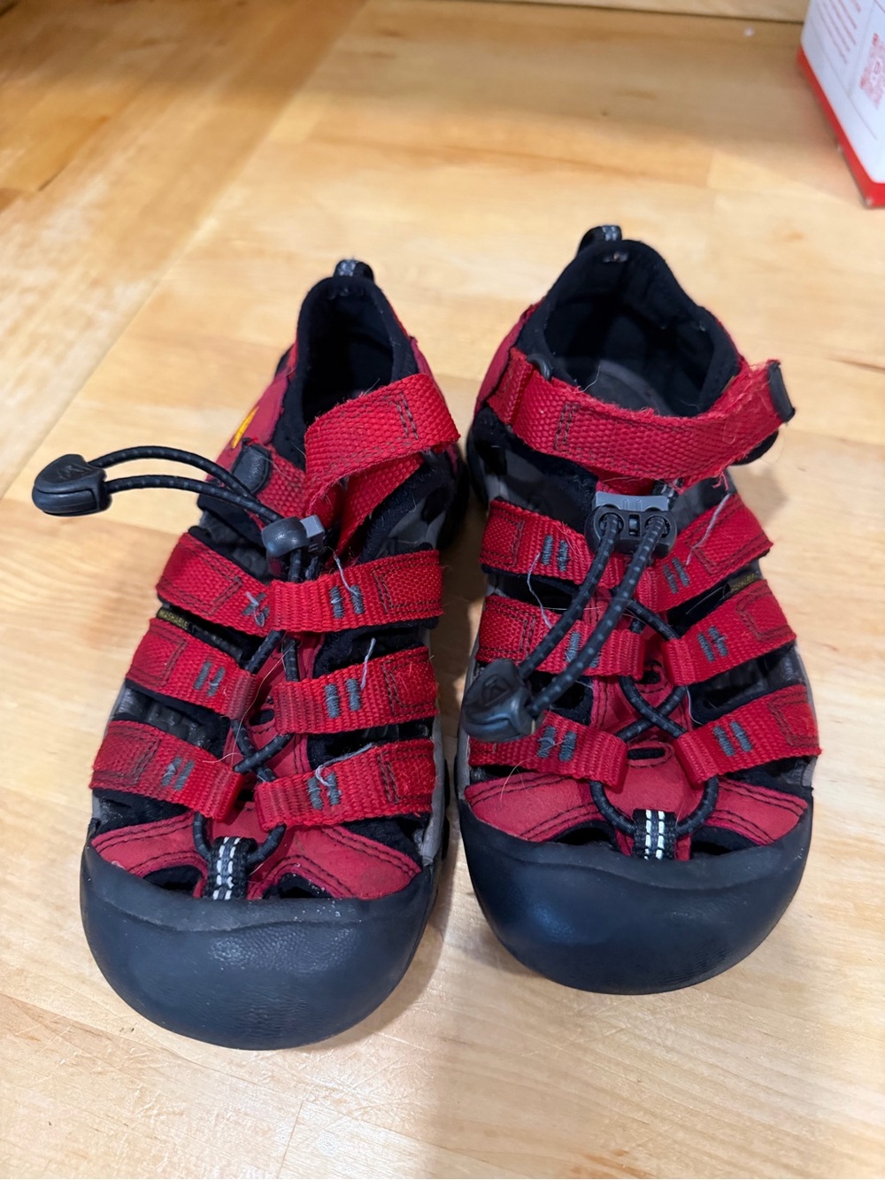 Keen Kids Red Strappy Closed-Toe Sandals